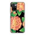Дизайнерский силиконовый чехол для Xiaomi Redmi 10 Люксовые цветы