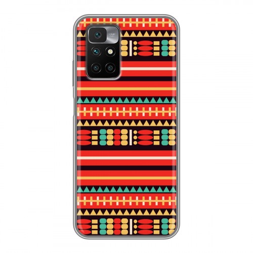 Дизайнерский силиконовый чехол для Xiaomi Redmi 10 Этнические мотивы
