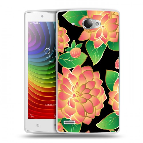 Дизайнерский пластиковый чехол для Lenovo S920 Люксовые цветы