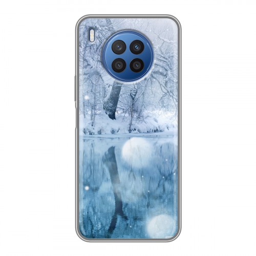 Дизайнерский силиконовый с усиленными углами чехол для Huawei Nova 8i Зима