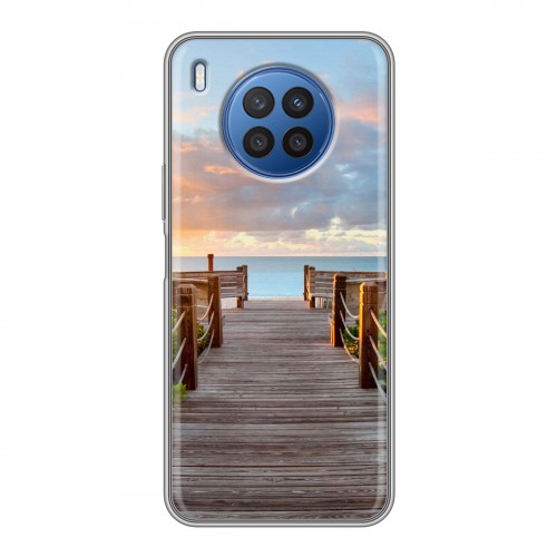 Дизайнерский силиконовый чехол для Huawei Nova 8i пляж