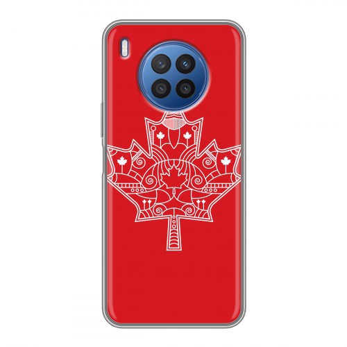 Дизайнерский силиконовый с усиленными углами чехол для Huawei Nova 8i Флаг Канады
