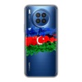 Полупрозрачный дизайнерский пластиковый чехол для Huawei Nova 8i Флаг Азербайджана