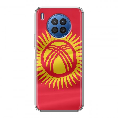 Дизайнерский силиконовый чехол для Huawei Nova 8i флаг Киргизии