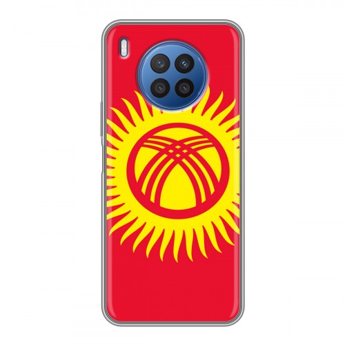 Дизайнерский силиконовый чехол для Huawei Nova 8i Флаг Киргизии