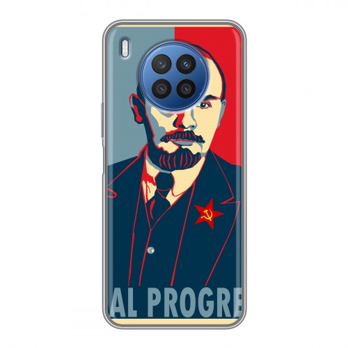 Дизайнерский силиконовый чехол для Huawei Nova 8i Владимир Ленин