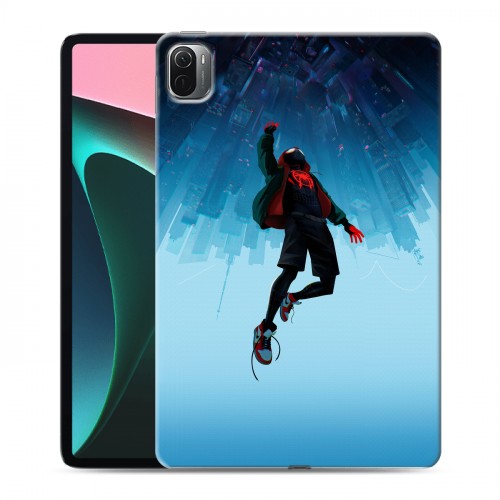 Дизайнерский силиконовый с усиленными углами чехол для Xiaomi Pad 5 Человек-паук : Через вселенные