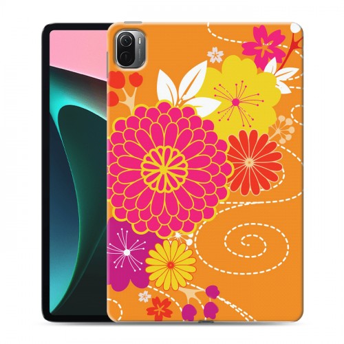 Дизайнерский силиконовый чехол для Xiaomi Pad 5 Цветы кимоно