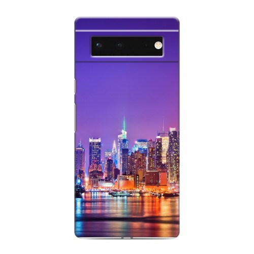 Дизайнерский силиконовый с усиленными углами чехол для Google Pixel 6 Нью-Йорк