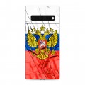 Дизайнерский силиконовый чехол для Google Pixel 6 Pro Российский флаг