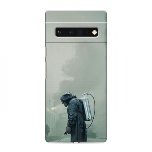 Дизайнерский силиконовый с усиленными углами чехол для Google Pixel 6 Pro Чернобыль