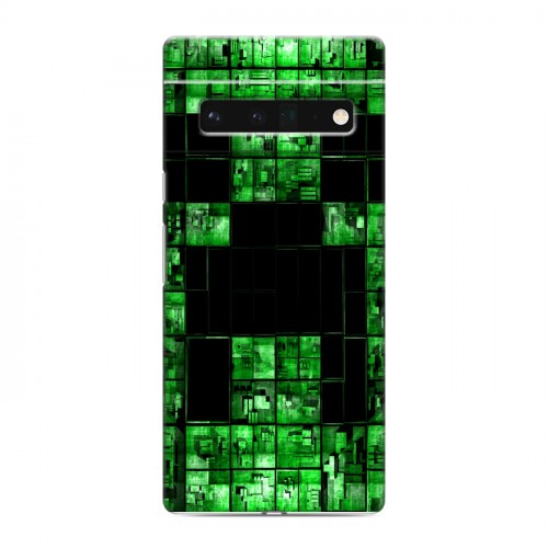 Дизайнерский силиконовый чехол для Google Pixel 6 Pro Minecraft