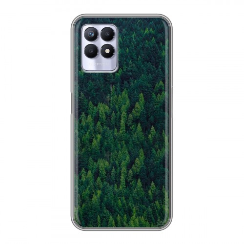Дизайнерский пластиковый чехол для Realme 8i лес