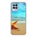 Дизайнерский силиконовый с усиленными углами чехол для Realme 8i пляж