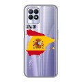 Полупрозрачный дизайнерский пластиковый чехол для Realme 8i флаг Испании
