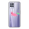 Полупрозрачный дизайнерский силиконовый чехол для Realme 8i Прозрачные свинки