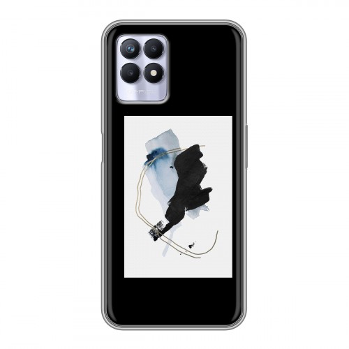 Дизайнерский пластиковый чехол для Realme 8i Стильные абстракции
