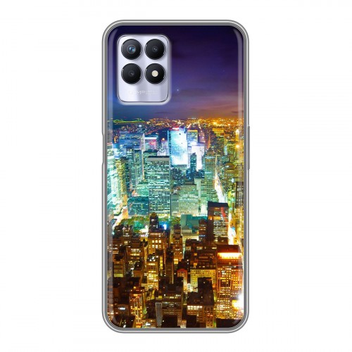 Дизайнерский силиконовый чехол для Realme 8i Нью-Йорк