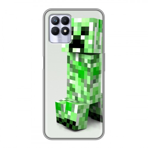 Дизайнерский силиконовый чехол для Realme 8i Minecraft