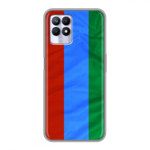 Дизайнерский силиконовый чехол для Realme 8i Флаг Дагестана
