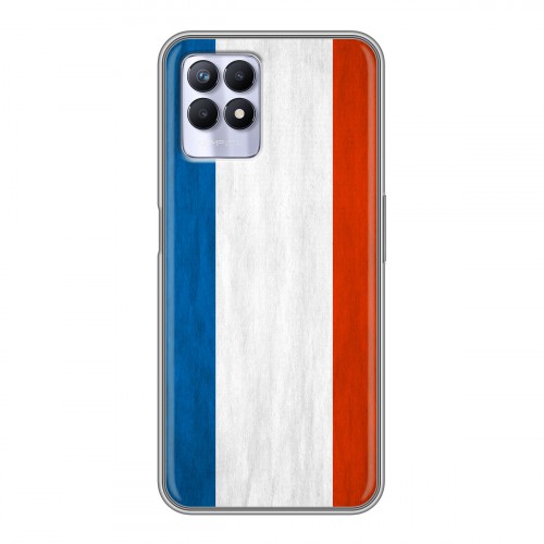 Дизайнерский силиконовый чехол для Realme 8i Флаг Франции