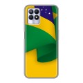 Дизайнерский силиконовый чехол для Realme 8i Флаг Бразилии