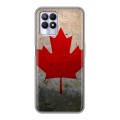 Дизайнерский силиконовый чехол для Realme 8i Флаг Канады