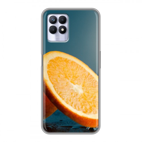 Дизайнерский силиконовый чехол для Realme 8i Апельсины