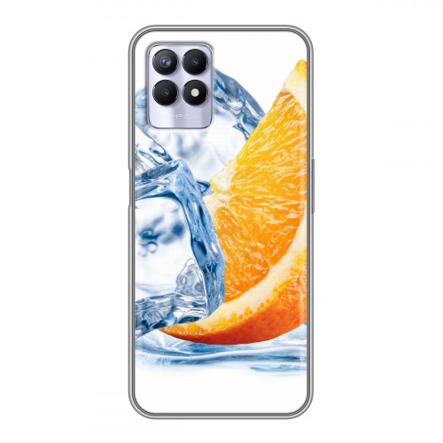 Дизайнерский силиконовый чехол для Realme 8i Апельсины