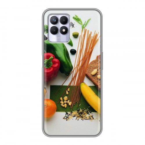 Дизайнерский силиконовый чехол для Realme 8i Овощи