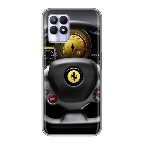 Дизайнерский силиконовый чехол для Realme 8i Ferrari