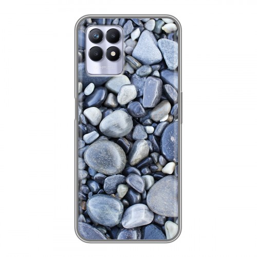 Дизайнерский силиконовый чехол для Realme 8i Текстура камня