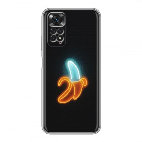 Дизайнерский силиконовый чехол для Xiaomi Redmi Note 11 Неоновые образы