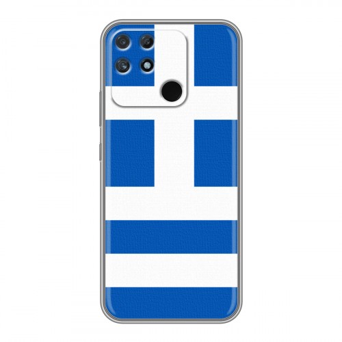 Дизайнерский силиконовый чехол для Realme Narzo 50A Флаг Греции