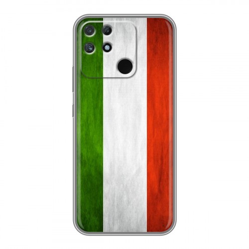 Дизайнерский силиконовый чехол для Realme Narzo 50A Флаг Италии