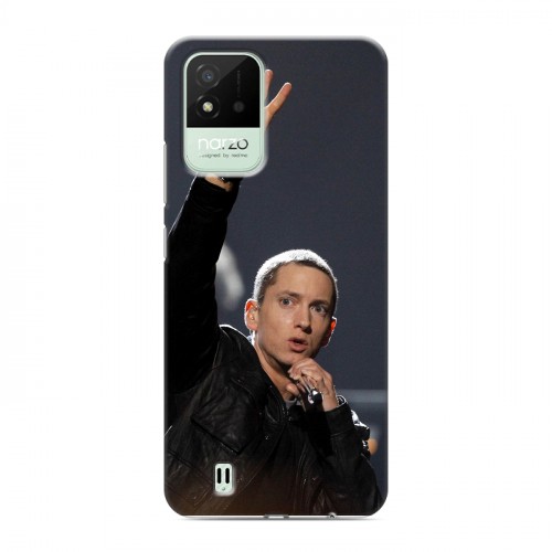 Дизайнерский силиконовый с усиленными углами чехол для Realme Narzo 50i Eminem
