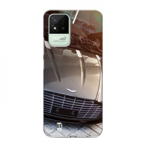 Дизайнерский силиконовый с усиленными углами чехол для Realme Narzo 50i Aston Martin