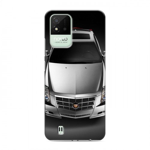 Дизайнерский силиконовый с усиленными углами чехол для Realme Narzo 50i Cadillac