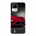 Дизайнерский силиконовый с усиленными углами чехол для Realme Narzo 50i Maserati