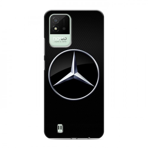 Дизайнерский силиконовый с усиленными углами чехол для Realme Narzo 50i Mercedes