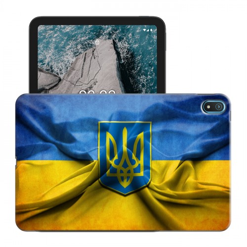 Дизайнерский силиконовый чехол для Nokia T20 флаг Украины