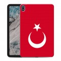 Дизайнерский силиконовый чехол для Nokia T20 Флаг Турции