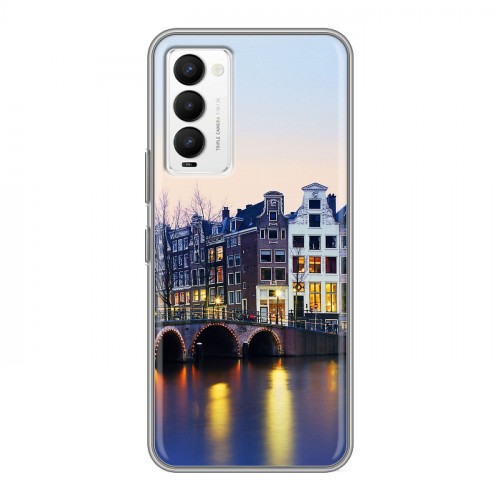 Дизайнерский силиконовый чехол для Tecno Camon 18 амстердам