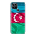Дизайнерский силиконовый с усиленными углами чехол для Infinix Smart 6 Флаг Азербайджана