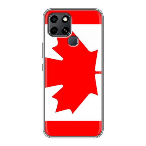 Дизайнерский силиконовый чехол для Infinix Smart 6 Флаг Канады