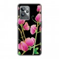 Дизайнерский силиконовый с усиленными углами чехол для Realme GT2 Pro Люксовые цветы