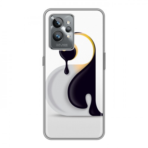 Дизайнерский силиконовый с усиленными углами чехол для Realme GT2 Pro Пингвины