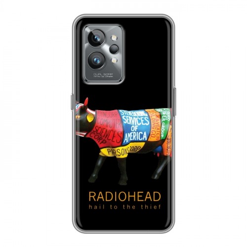 Дизайнерский силиконовый с усиленными углами чехол для Realme GT2 Pro RadioHead