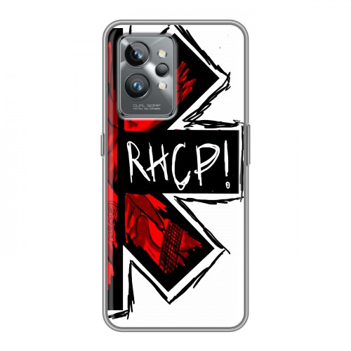 Дизайнерский силиконовый с усиленными углами чехол для Realme GT2 Pro Red Hot Chili Peppers