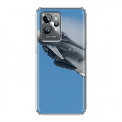 Дизайнерский силиконовый с усиленными углами чехол для Realme GT2 Pro самолеты